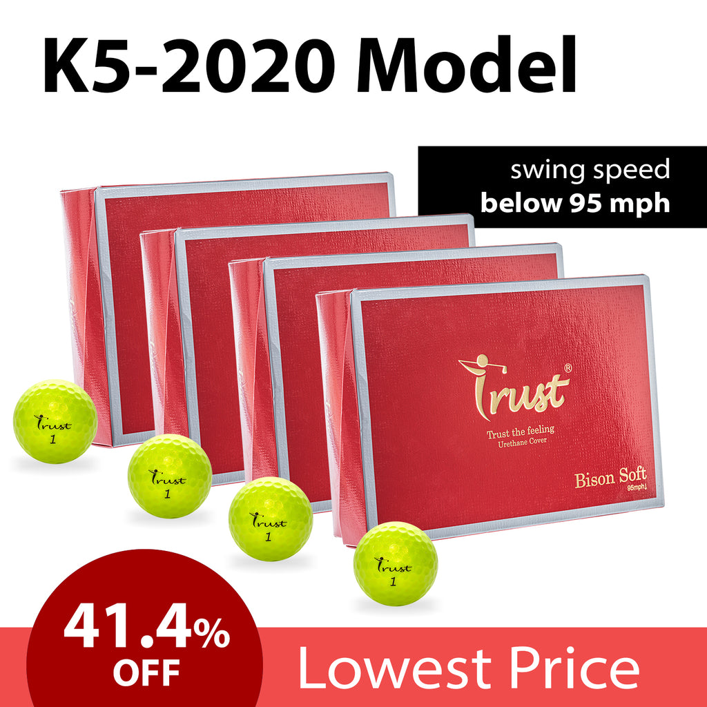 K5 Model-  Bison Soft - Swing Speed Under 95 mph - White / Yellow