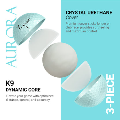 K9 Model- Aurora Icy Blue- Crystal Urethane Cover with Dynamic Core