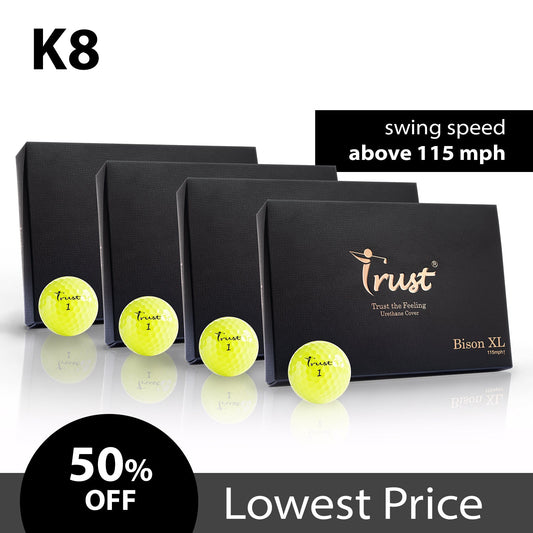 K8 Model-Bison XL -Swing Speed 110 mph or faster - White / Yellow