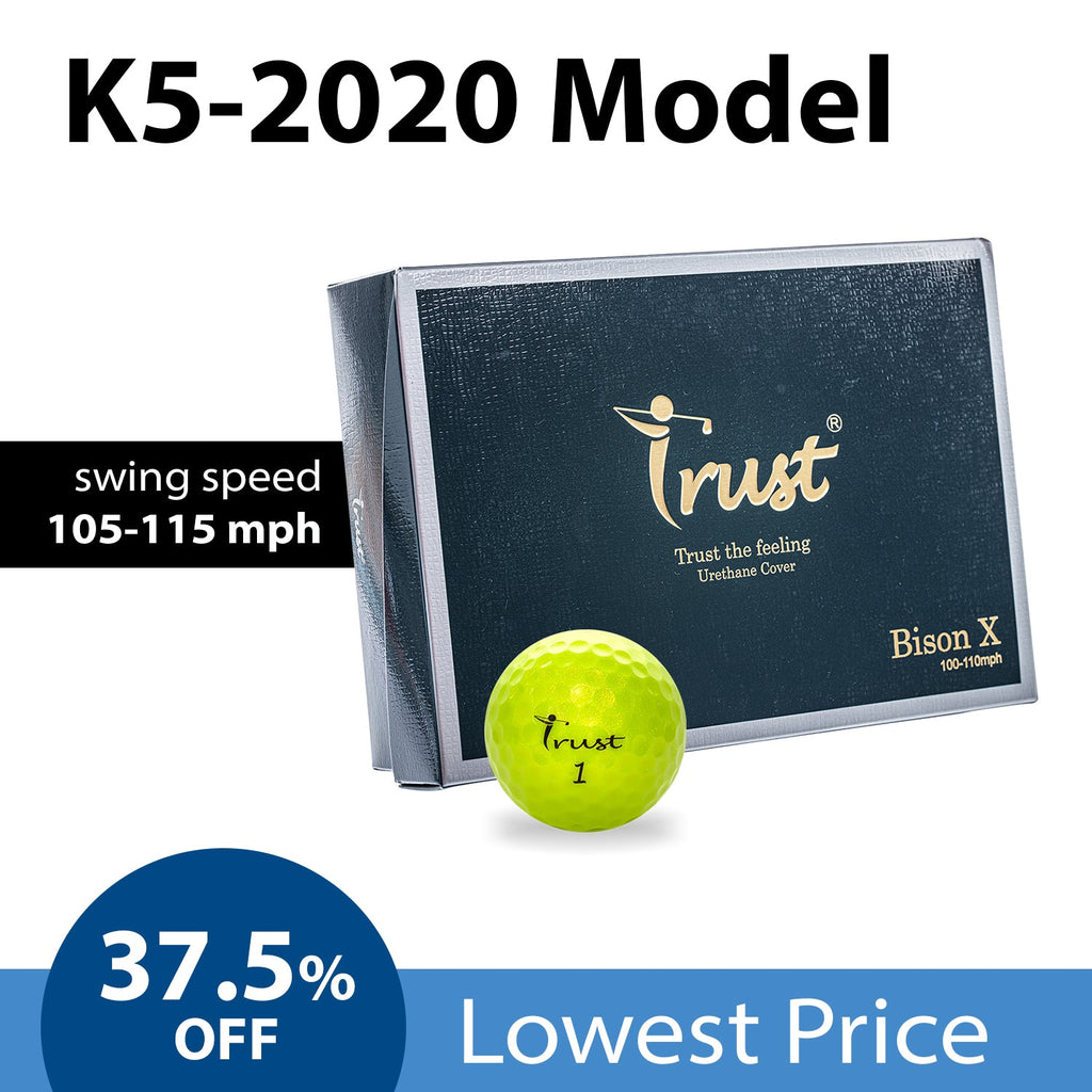 K5 Model - Bison X - Swing Speed 105 - 110 mph - White / Yellow - Trust Golf USA