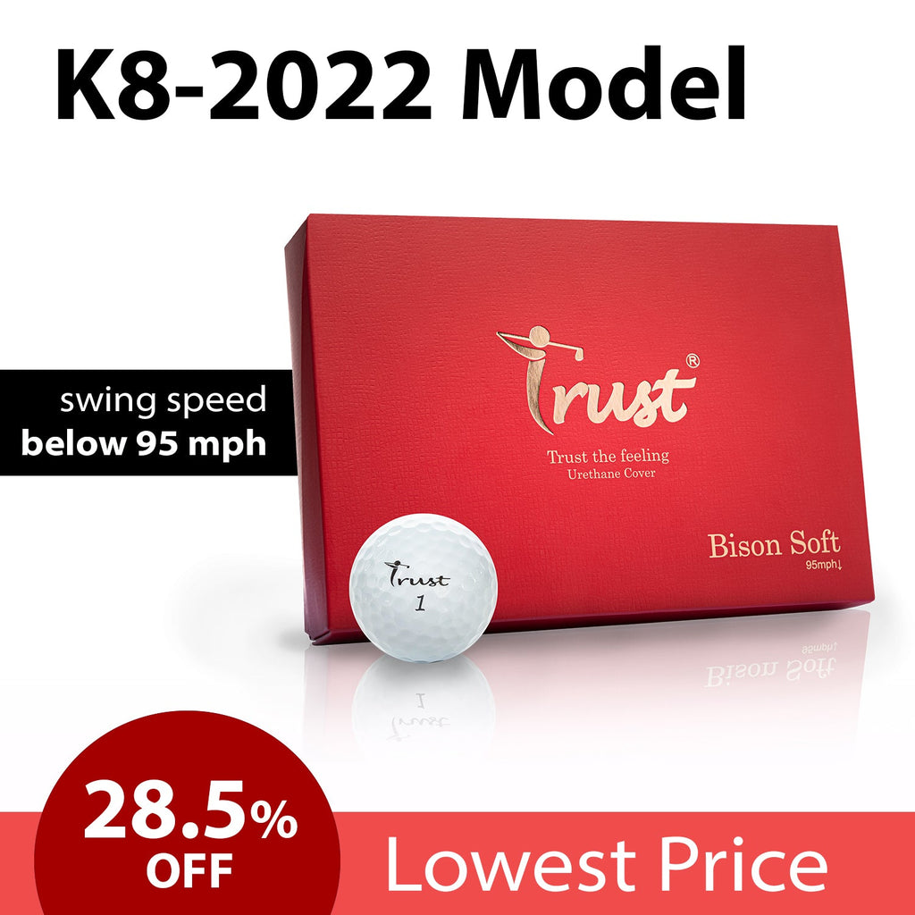 K8 Model - Bison Soft - Swing Speed Under 95 mph - White / Yellow - Trust Golf USA