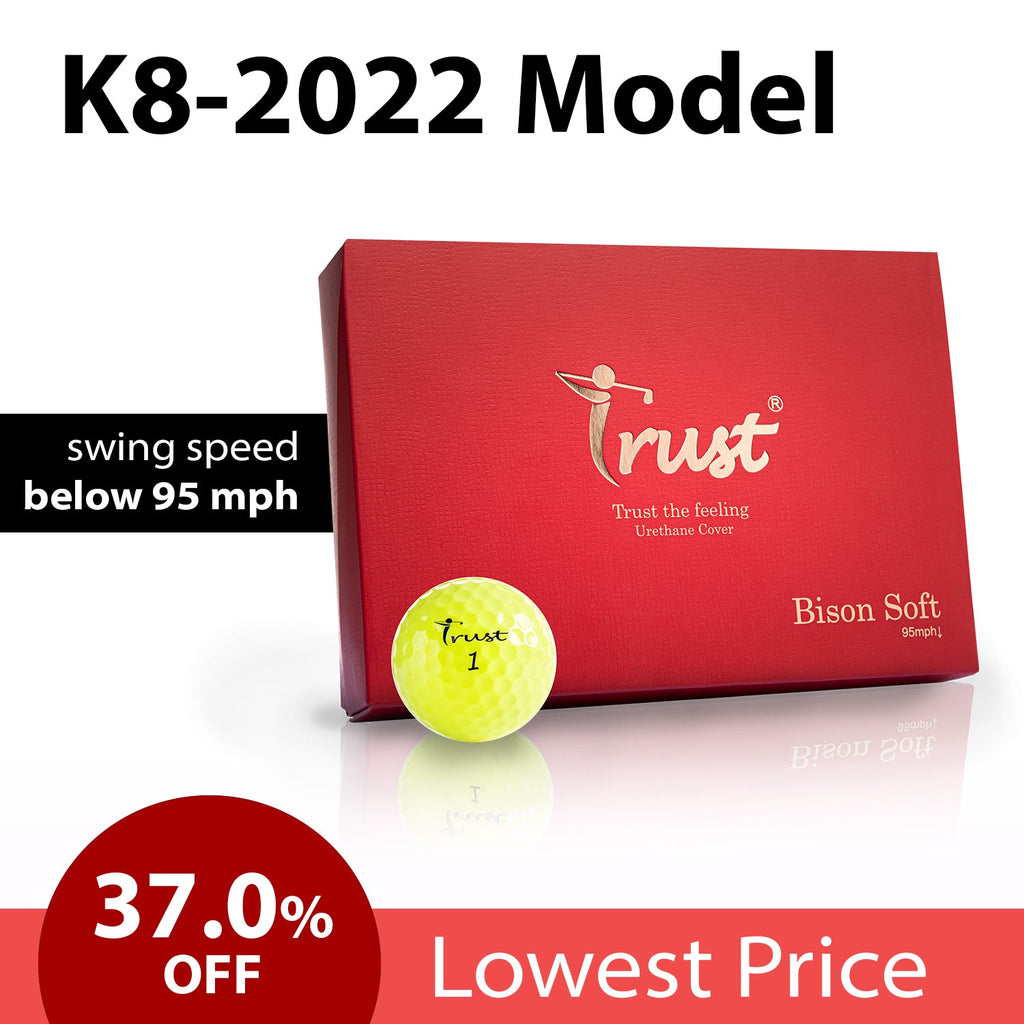 K8 Model - Bison Soft - Swing Speed Under 95 mph - White / Yellow - Trust Golf USA