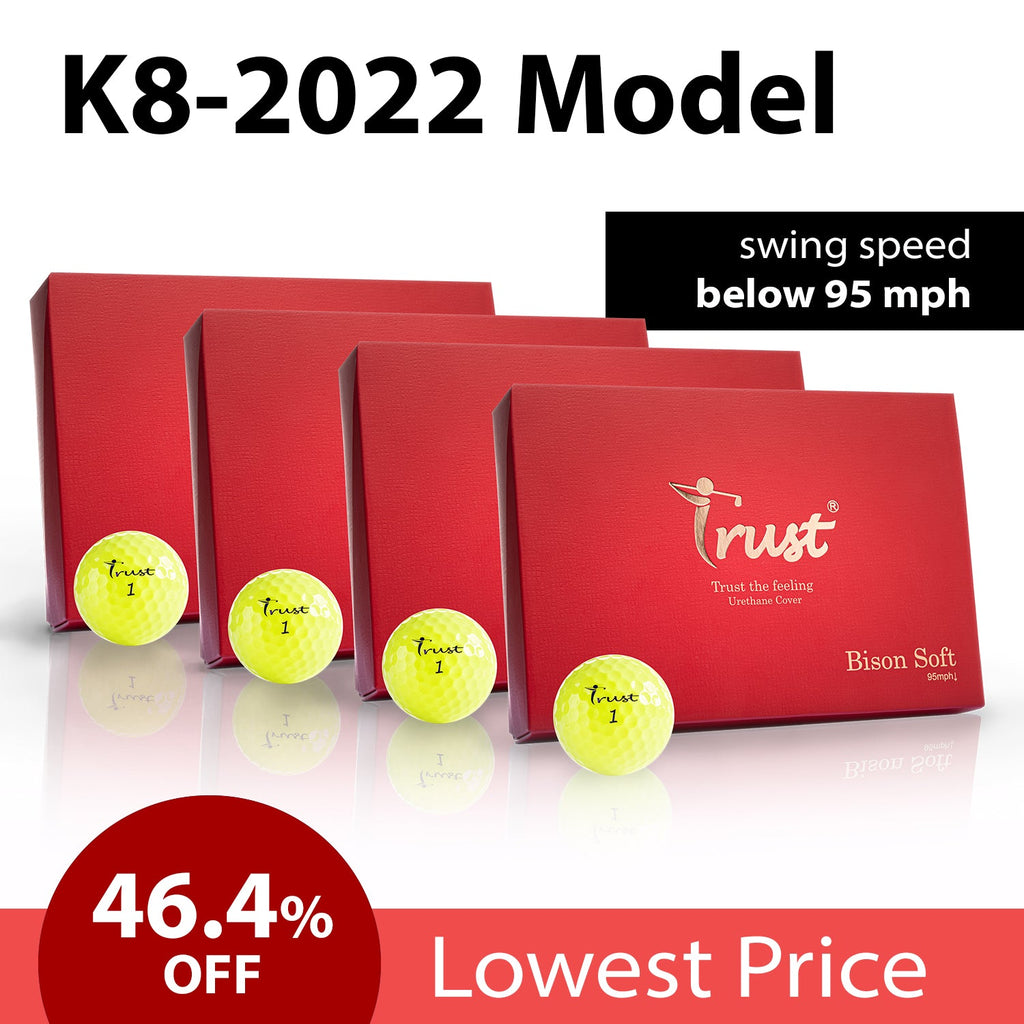 K8 Model - Bison Soft - Swing Speed Under 95 mph - White / Yellow - Trust Golf USA