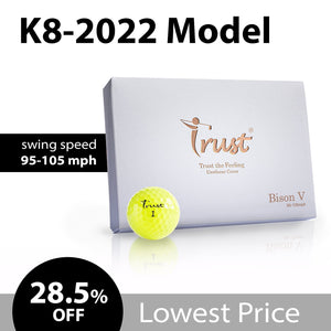 K8 Model - Bison V - Swing Speed 95 - 105 mph - White / Yellow - Trust Golf USA