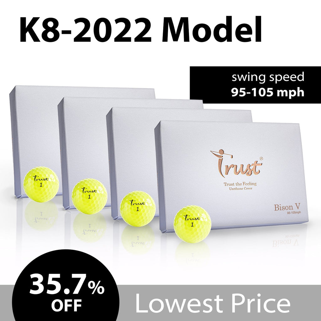 K8 Model - Bison V - Swing Speed 95 - 105 mph - White / Yellow - Trust Golf USA