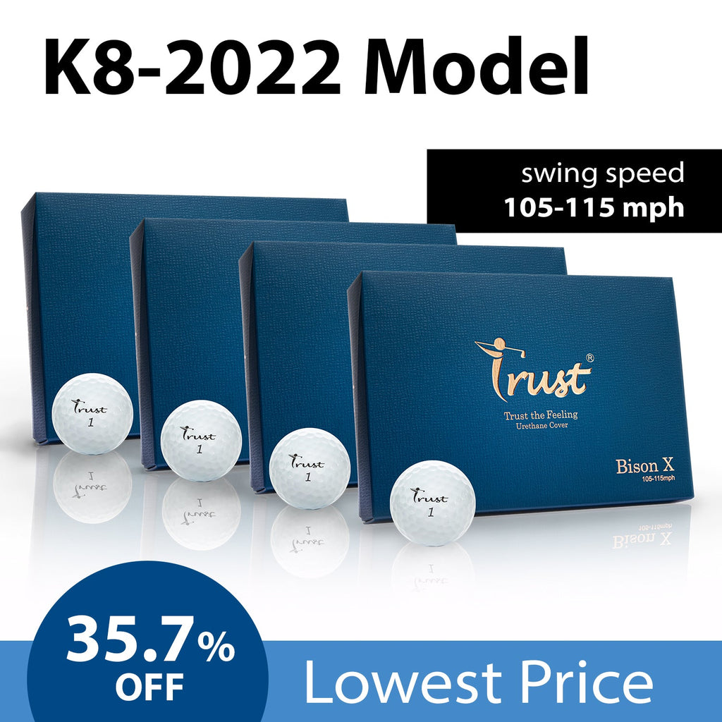 K8 Model - Bison X - Swing Speed 105 - 110 mph - White / Yellow - Trust Golf USA