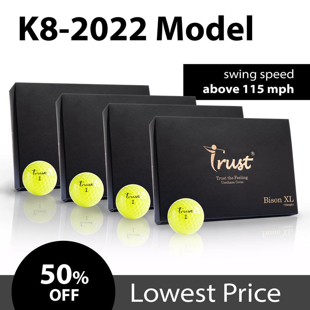 K8 Model - Bison XL - Swing Speed 110 mph or faster - White / Yellow - Trust Golf USA