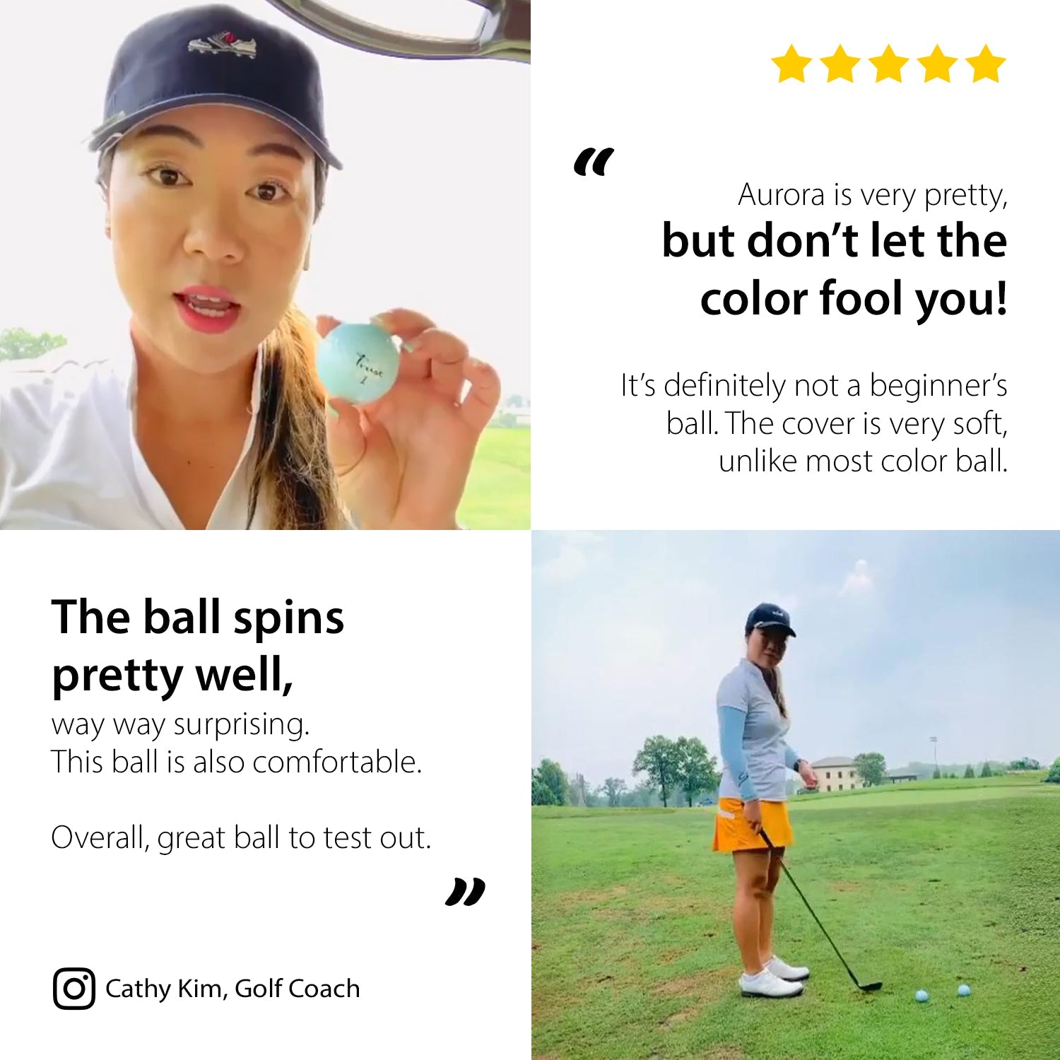 K9 Model - Aurora Icy Blue - Crystal Urethane Cover with Dynamic Core - Trust Golf USA