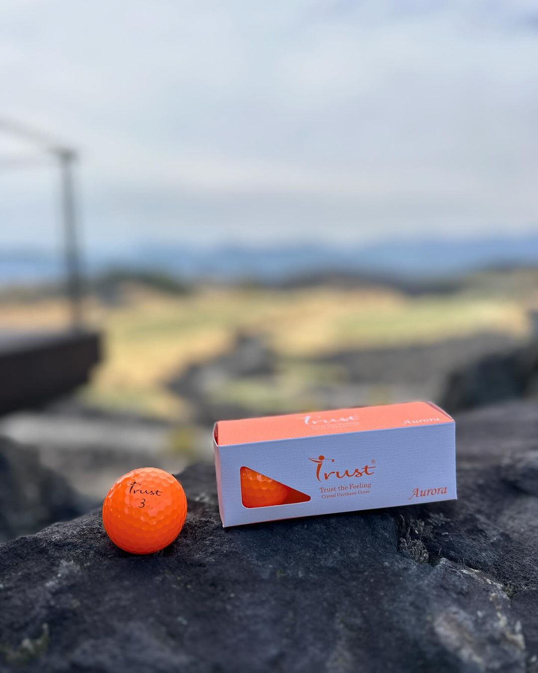 K9 Model - Aurora Orange - Crystal Urethane Cover with Dynamic Core - Trust Golf USA