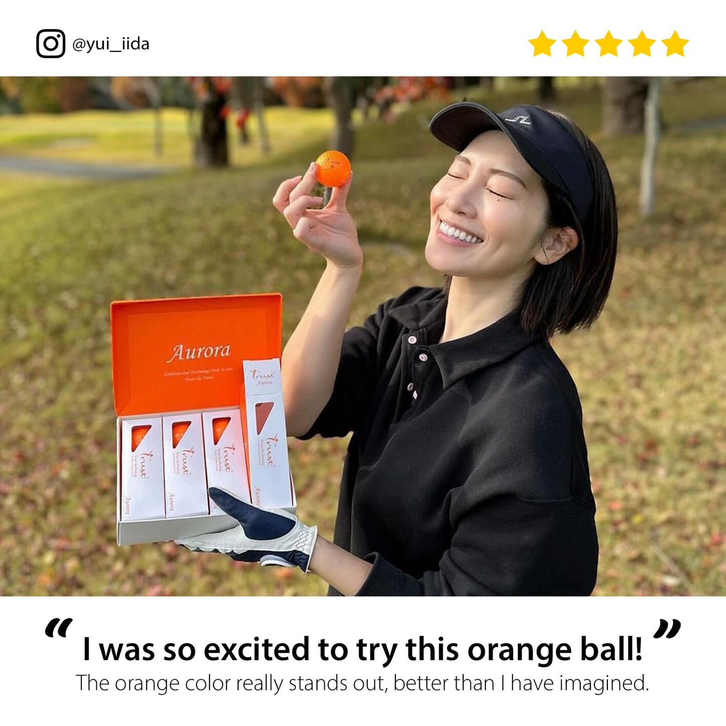 K9 Model - Aurora Orange - Crystal Urethane Cover with Dynamic Core - Trust Golf USA