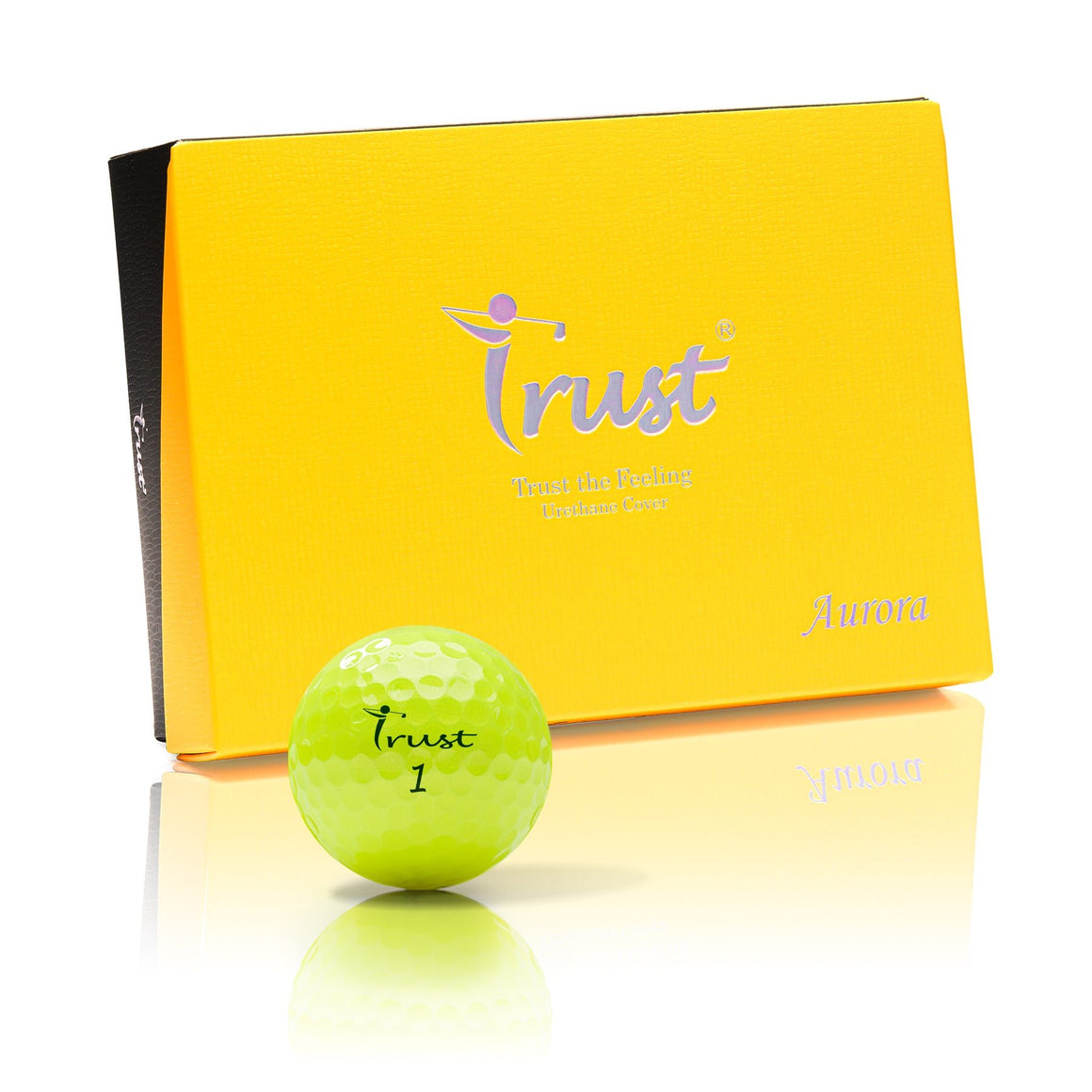 K9 Model - Aurora Yellow - Crystal Urethane Cover with Dynamic Core - Trust Golf USA