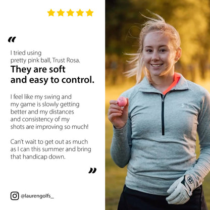 K9 Model - Rosa Golden Pink - Crystal Urethane Cover with Dynamic Core - Trust Golf USA