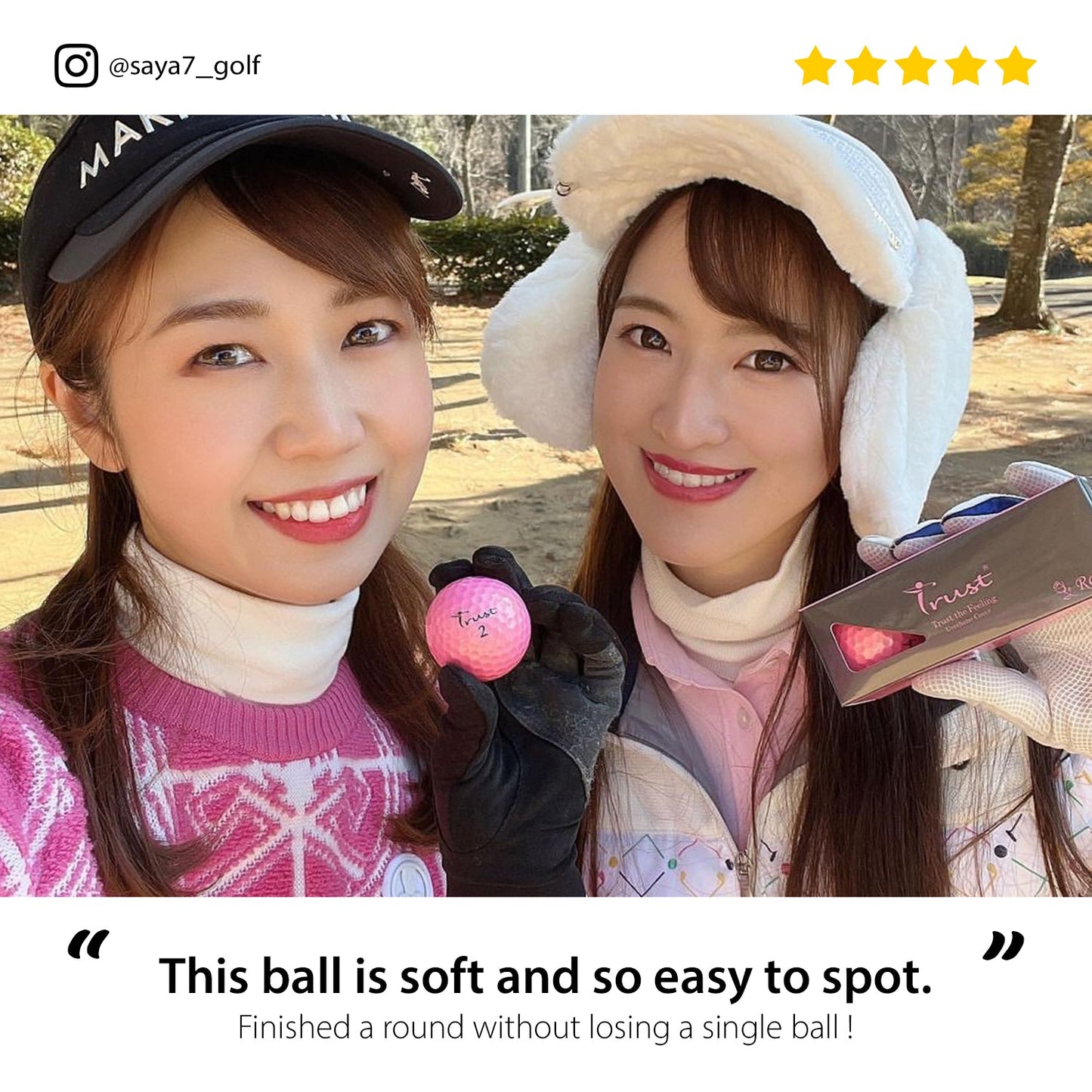 K9 Model - Rosa Golden Pink - Crystal Urethane Cover with Dynamic Core - Trust Golf USA